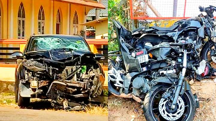 അമിത വേഗതയിൽ എത്തിയ കാർ ബൈക്കിൽ ഇടിച്ചു രണ്ടു യുവാക്കൾക്ക് ദാരുണന്ത്യം; A speeding car hit a bike and two youths met a tragic end; #pathanamthittanews, #caraccident, #RoadAccident, #Shockingnews,